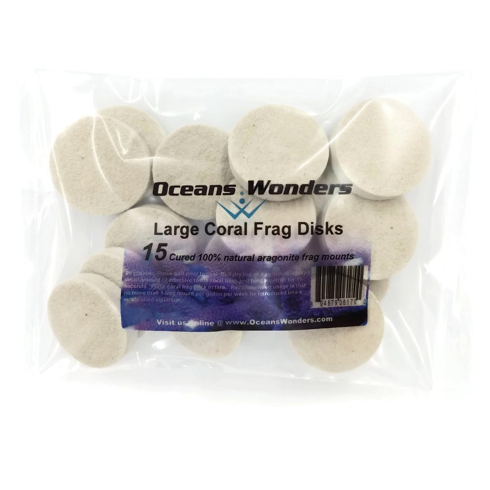 Oceans Wonders Coral Frag Disks pack 15